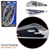 CARUB Silecek Rüzgarlığı Krom Siyah - 1