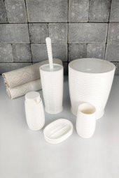 Digithome 5 Parça Banyo Seti Beyaz 486 - OKY-1070 - 1