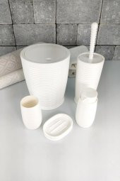 Digithome 5 Parça Banyo Seti Beyaz 486 - OKY-1070 - 2