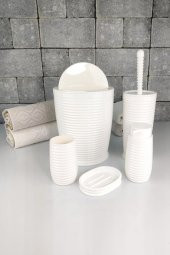 Digithome 5 Parça Banyo Seti Beyaz 486 - OKY-1070 - 3