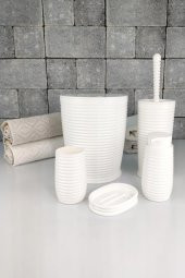 Digithome 5 Parça Banyo Seti Beyaz 486 - OKY-1070 - 4