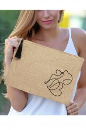 Ju Yaratıcı Tasarım Hasır Kadın Portföy & Clutch Çanta Dostluk thumbnail 1