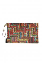 YARATICI TASARIM Kadın Portföy & Clutch Çanta Suni Deri Desenli - 3