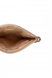 Yaratıcı Tasarım Hasır  Kadın Portföy & Clutch Çanta Kırmızı thumbnail 4