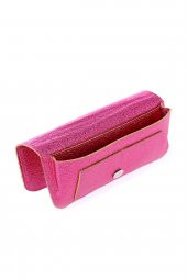 YARATICI TASARIM KADIN CÜZDANI SUNİ DERİ PEMBE - 3