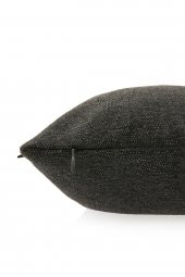 YARATICI TASARIM Yastık Kırlent Kılıfı Sev 4 Nakışlı Antrasit thumbnail 2