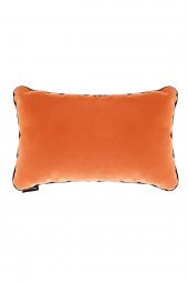YARATICI TASARIM Biyeli Kırlent Yastık Kılıfı 2 Adet 45x45 2 Adet 50X30 Turuncu thumbnail 2