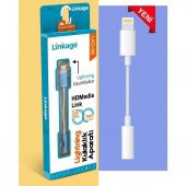 Iphone 7 8 X Plus Kulaklık Çevirici Lightning Aux Dönüştürücü - 1