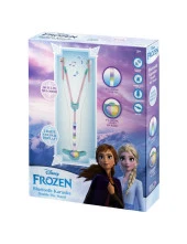 Disney Frozen Karlar Ülkesi Ayaklı Çift Mikrofon Seti Karaokeli Işıklı Lisanslı 2 mikrofonlu DY-7541-FR - 1