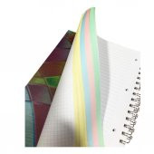 Özgün Spring A4 PP Kapak Sipiralli Defter 140 Yp. 3 Kareli + 1 Çizgili Renk Ayraçlı - 6