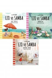 Ezo Ve Samba Seti Yaz Tatili - Renkler - Doğum Günü / Ezo Sunal 3 Kitap Birarada - 1
