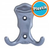 Mobilya Duvar Kapı Vestiyer Portmanto Askısı Dolap Elbise Askılığı Gri Plastik Askı Askılık - 1