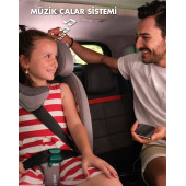 Casual Classfix Plus Müzikli i-Size 100-150 cm / 15 kg - 36 kg İsofixli Oto Koltuğu Gri - 4