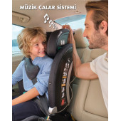 Casual Goldfix Plus Müzikli i-Size 76-150 cm / 9 kg - 36 kg İsofixli Oto Koltuğu Siyah - 5
