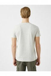 KOTON Kısa Kollu Pamuklu T-Shirt - 4