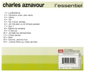 CHARLES AZNAVOUR - LESSENTIEL (CD)(2002) thumbnail 2