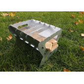 Katlanır Paslanmaz Mangal ve Ateş Çukuru 30x25cm - Çantalı - 4