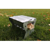 Katlanır Paslanmaz Mangal ve Ateş Çukuru 30x25cm - Çantalı - 5