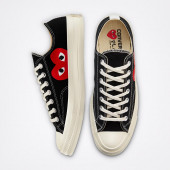 Converse x Comme des Garçons PLAY Chuck 70 Sneaker Unisex Kısa Günlük Spor Ayakkabı 150206C.008 - 5