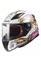Ls2 Rapıd Mını Crazy Pop Beyaz-pembe Çocuk Kask - 1