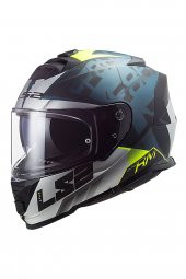 Ls2 Storm Sprınter Mat Siyah-gri-cobalt Kask - 1