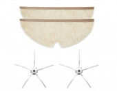 Roborock Q7 Q7 Max Robot Süpürge Modelleri Uyumlu İkili Paspas-Beyaz Yan Fırça Seti-PRFQ72M2YB - 1