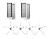 Roborock S5 Max/S5/S4 Max/S6 MaxV/S6/S6 Pure Modelleri Uyumlu Filtre-Yan Fırça Seti-PRFS54F4YB - 1