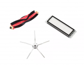 Roborock S5 Max/S5/S4 Max/S6 MaxV/S6/S6 Pure Modelleri Uyumlu Ana Fırça-Filtre-Yan Fırça Seti-PRFS51A1F1YB - 1