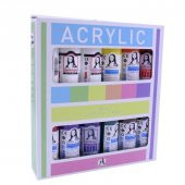 Mona Lisa Akrilik Boya 12 Renk 70 ML Set Extra Beyaz SD150-X14 - 1