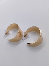 Gold Renk Kalın Halka Küpe - 2