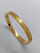Cartier Model Gold Renk Çelik Bileklik - 1
