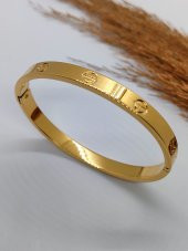 Cartier Model Gold Renk Çelik Bileklik - 2