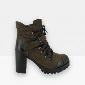 Roe Doe 231999 Hakiki Nubuk Deri Topuklu Deri Kadın Bot - 1