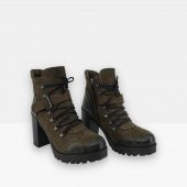 Roe Doe 231999 Hakiki Nubuk Deri Topuklu Deri Kadın Bot - 5