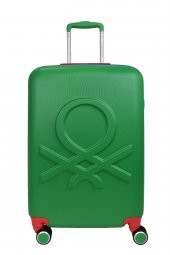 United Colors Of Benetton Lüx Abs 2li Valiz Seti Orta Boy - Kabin Boy Yeşil BNT700 - 3