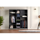 Tocco-Platin 5 Kapaklı Country Gardırop - 3