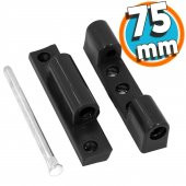 Pvc Plastik Pimapen Pencere Menteşesi 75 mm Siyah Menteşe - 1