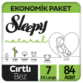 Sleepy Natural Bebek Bezi Ekonomik Paket 7 Beden 28x3 84 Adet - 1