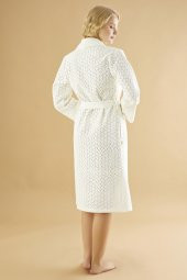 Beden Brodeli Bambu Cotton Bayan Sabahlık - 3