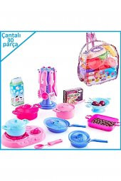 Mutfak Eşya Seti Yemek Takımı Taşıma Çantalı 30 Parça Bıçak Çatal Tencere Kepçe - 1