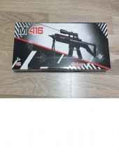 Lazerli Mermi Atan M 416 Sniper Tüfek 82cm Dipçikli Silah Şarjörlü - 1