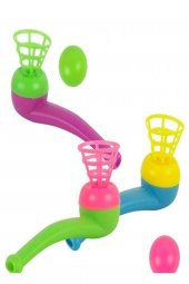 Oyuncak Saksafon Popit Pipet Top Üfleme Borazan Aile Piknik Okul Oyunu 4lü Set - 2