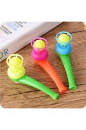 Oyuncak Saksafon Popit Pipet Top Üfleme Borazan Aile Piknik Okul Oyunu 4lü Set - 4