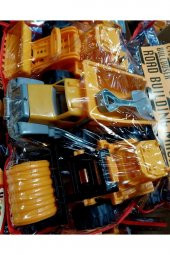 Iş makinası Seti 3 Adet Dozer Kamyon Silindir Asfalt Kum Kamyonu Excavator 25cm - 1