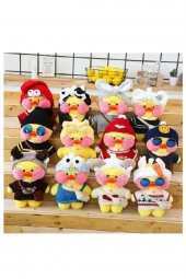 Lalafanfan Duck Peluş Gözlük Ve Çanta Oyuncak Joon Vhosel Sen 30cm Yumuşak Kawaii Ördek Bebek - 1