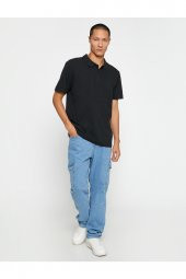 KOTON Basic Tişört Polo Yaka Düğmeli - 2