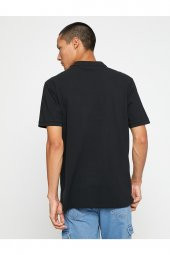 KOTON Basic Tişört Polo Yaka Düğmeli - 4