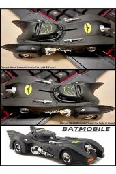 Batman Batmobil Metal Araba Batmobile Çekbırak Oyuncak Diecast Işıklı Light & Sound - 2
