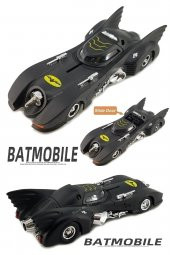 Batman Batmobil Metal Araba Batmobile Çekbırak Oyuncak Diecast Işıklı Light & Sound - 3
