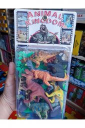 Dinozor Ağaç Trex Hayvan Seti Kaliteli Et Dinazor Oyuncak - 2